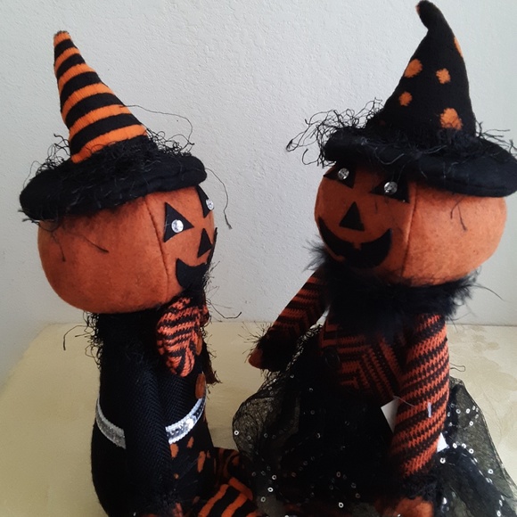 🛍️ Mr & Mrs Pumpkin Dolls Set 2 NEW - Picture 15 of 15